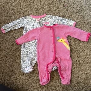 Set of 2 baby girl pj’s